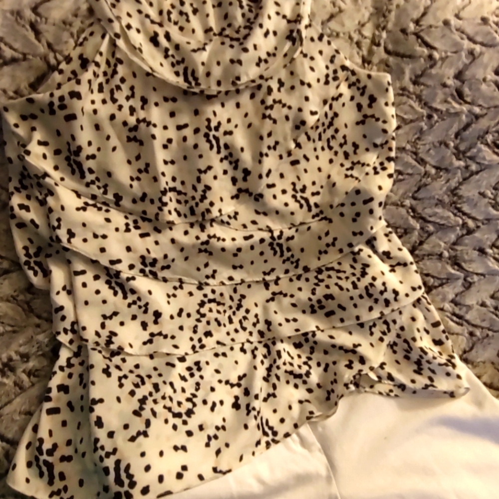 Karlie Large Ruffled sleeveless Blouse